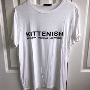 Kittenish Logo tee